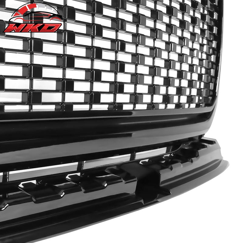 Fits 15-20 GMC Canyon Denali Style Front Bumper Grille Replacement Bright Black
