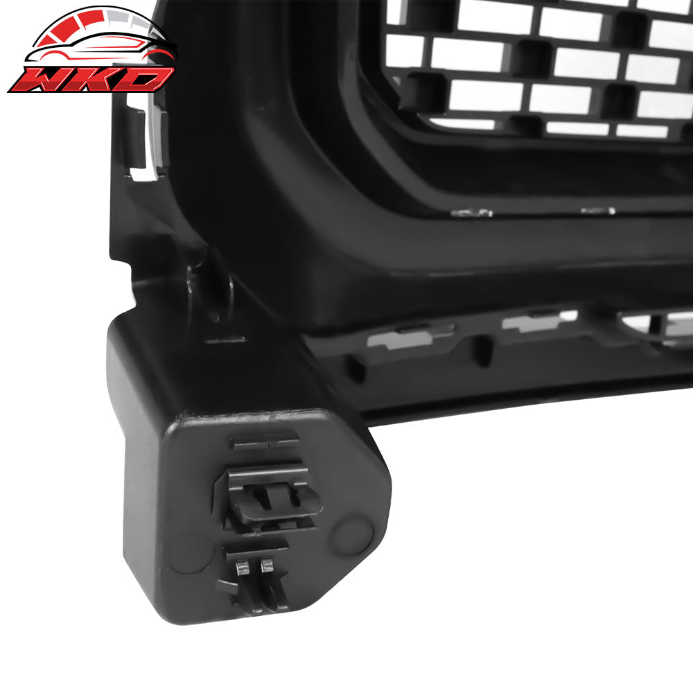Fits 15-20 GMC Canyon Denali Style Bright Black Front Bumper Hood Upper Grille