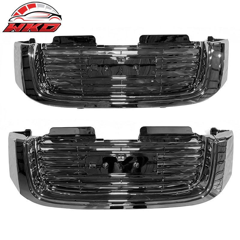 Wholesale 02-09 GMC Envoy Chrome Mesh Front Bumper Hood Upper Grille Grill Trim