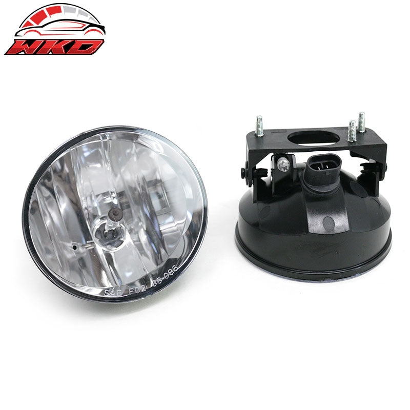 Fits 02-09 GMC Envoy Front Bumper Driving Fog Lights Lamp Replacement Clear Lens
