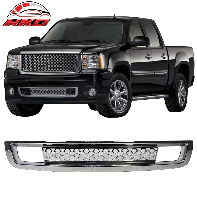 Wholesale 07-13 GMC Sierra 1500 Denali Chrome Front Bumper Lower Grille Grill ABS