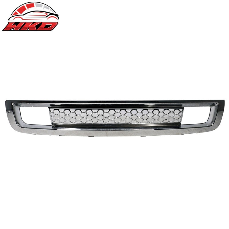 Fits 07-13 GMC Sierra 1500 Denali Chrome Front Bumper Lower Grille Grill ABS