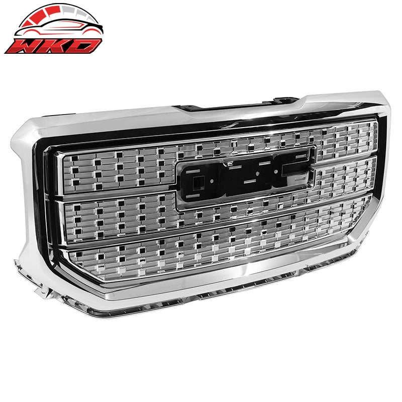 Fits 16-18 GMC Sierra 1500 Denali Style Front Upper Bumper Grille