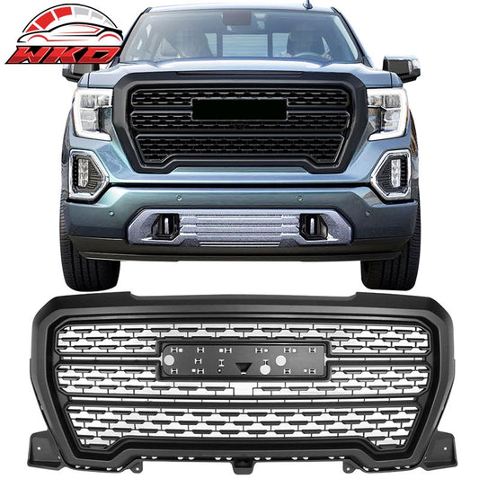 Wholesale  19-22 GMC Sierra 1500 Denali Style Front Upper Hood Grille Grill Matte Black