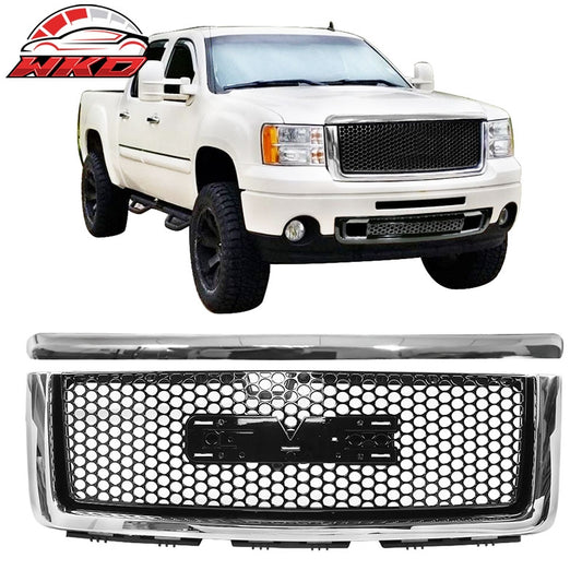 Wholesale 07-13 GMC Sierra 1500 Denali Front Hood Molding Upper Grille Gloss Black