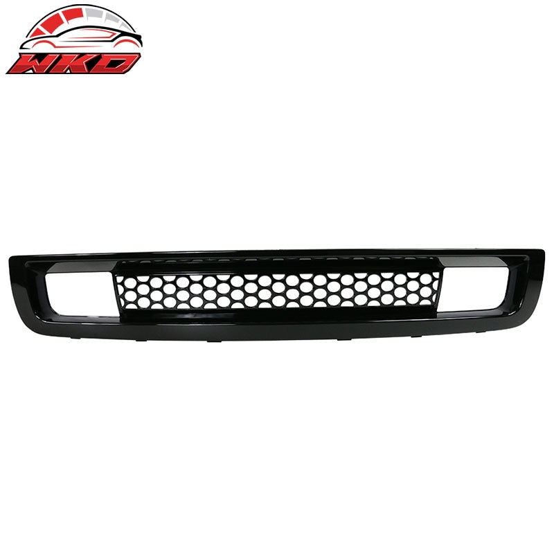 Fits 07-13 GMC Sierra 1500 Denali Front Bumper Lower Grille Grill Gloss Black