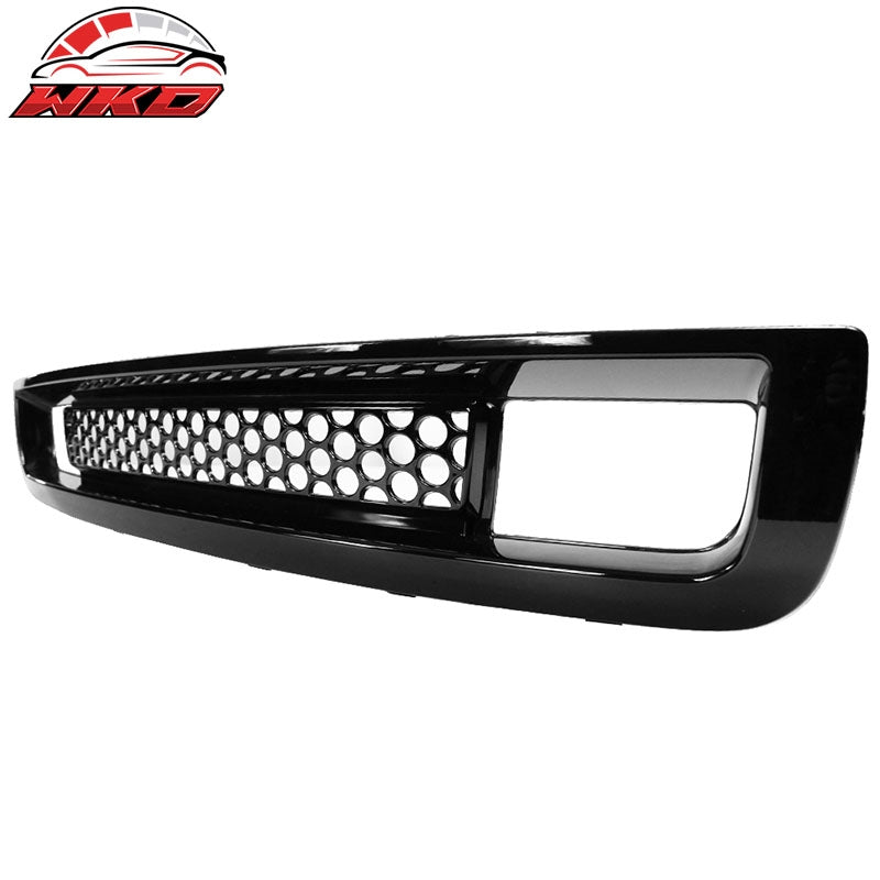 Fits 07-13 GMC Sierra 1500 Denali Front Bumper Lower Grille Grill Gloss Black