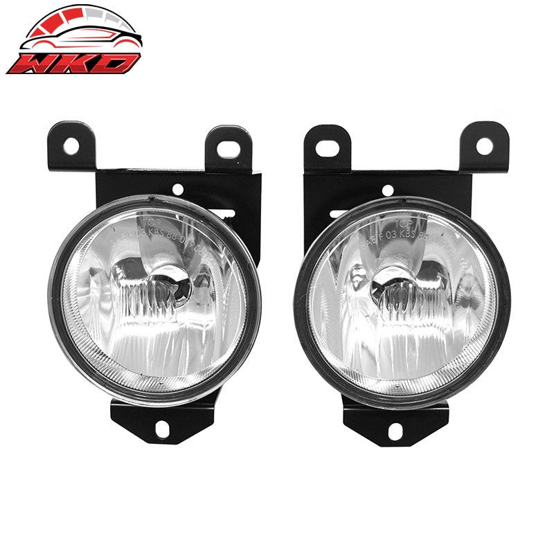 Fits 02-06 GMC Sierra 1500 Denali 92-99 Pontiac Bonneville Fog Lights Clear Lens