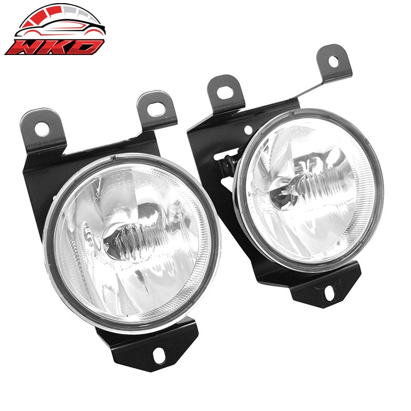 Fits 02-06 GMC Sierra 1500 Denali 92-99 Pontiac Bonneville Fog Lights Clear Lens