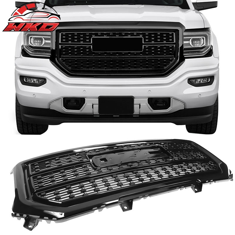 Wholesale 16-18 GMC Sierra 1500 Denali Style Front Grille Bumper Hood Grill Unpainted