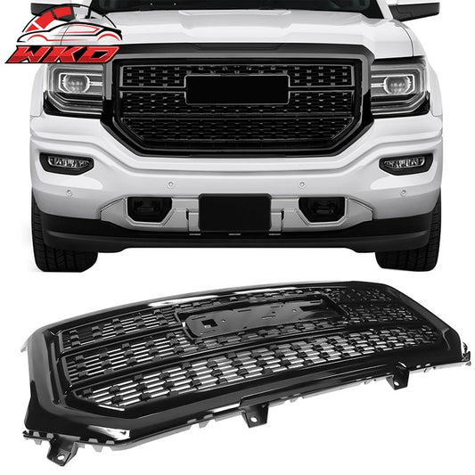 Wholesale 16-18 GMC Sierra 1500 Denali Style Front Grille Bumper Hood Grill Unpainted