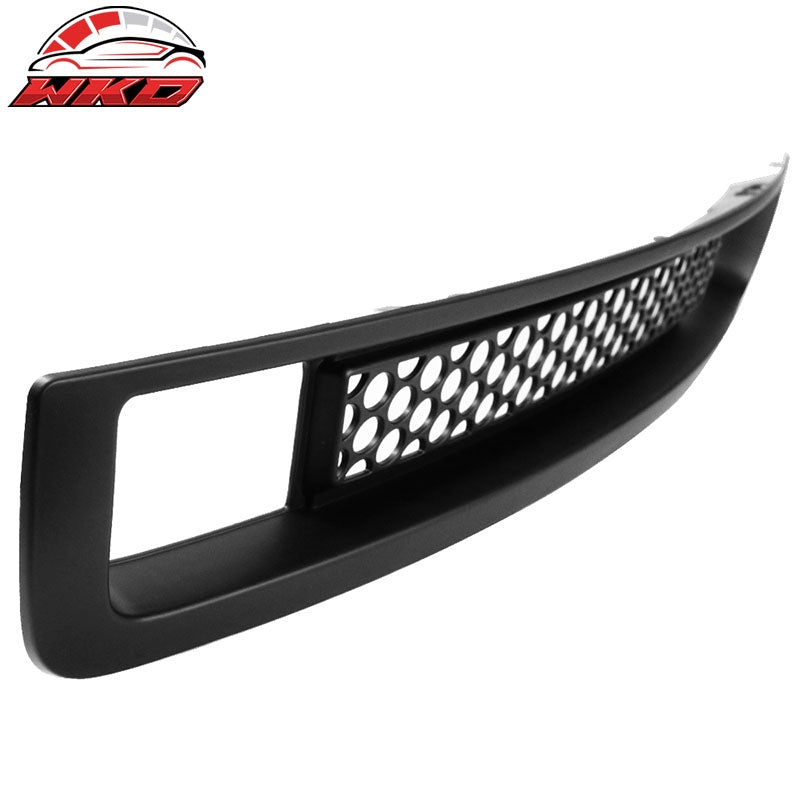 Fits 07-13 GMC Sierra 1500 Denali Upper Lower Bumper Grille Matte Black