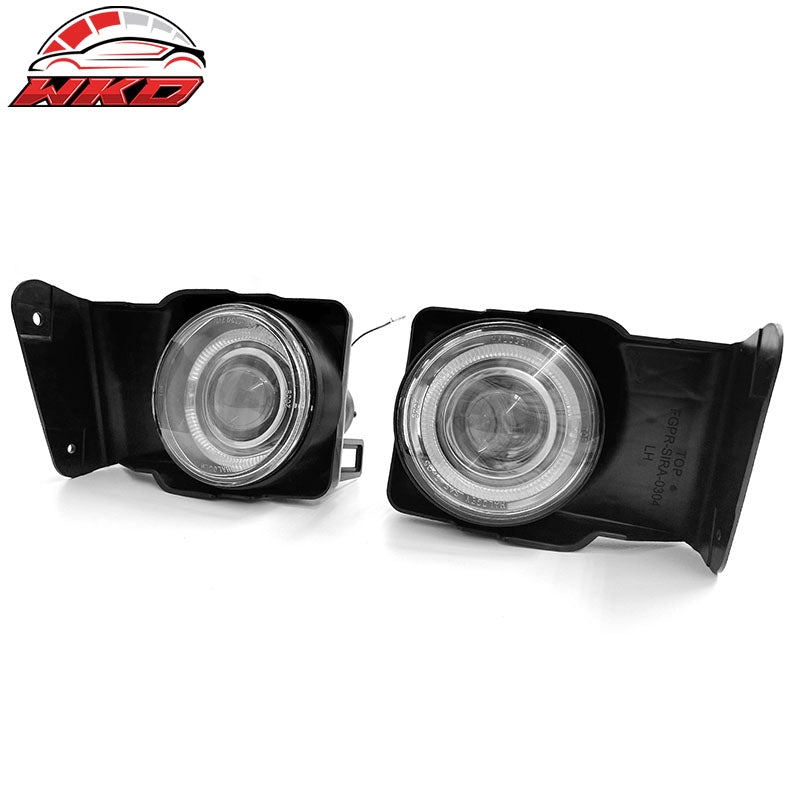 Fits 03-06 GMC Sierra 1500 2PCS Front Bumper Projector Fog Lights Lamps Black