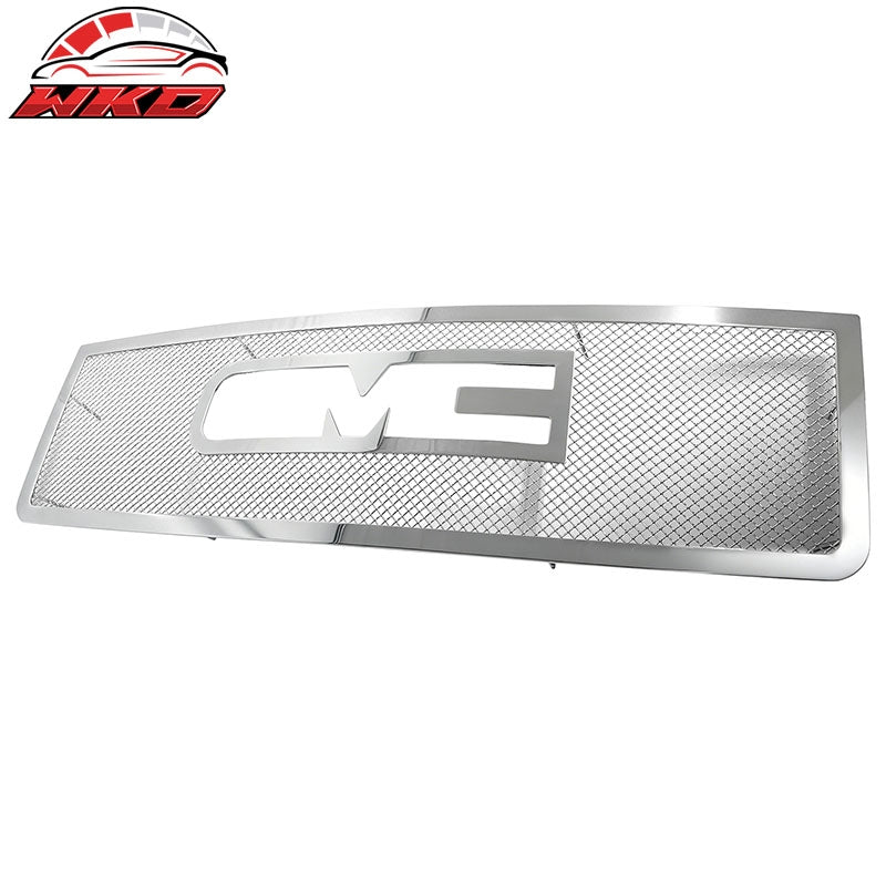 Wholesale 2007-2013 GMC Sierra 1500 Front Grille Chrome Stainless Steel Mesh Style