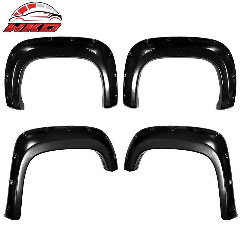 Wholesale For 2011-2014 GMC Sierra 2500 3500 HD 78.7"/97.6" Pocket Rivet ABS Fender Flares