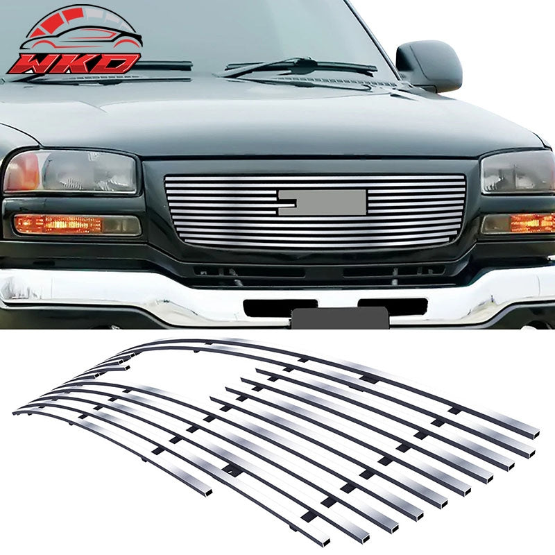 Wholesale 2007-2013 GMC Sierra 2500/3500 HD Front Upper Billet Grille Insert Chrome