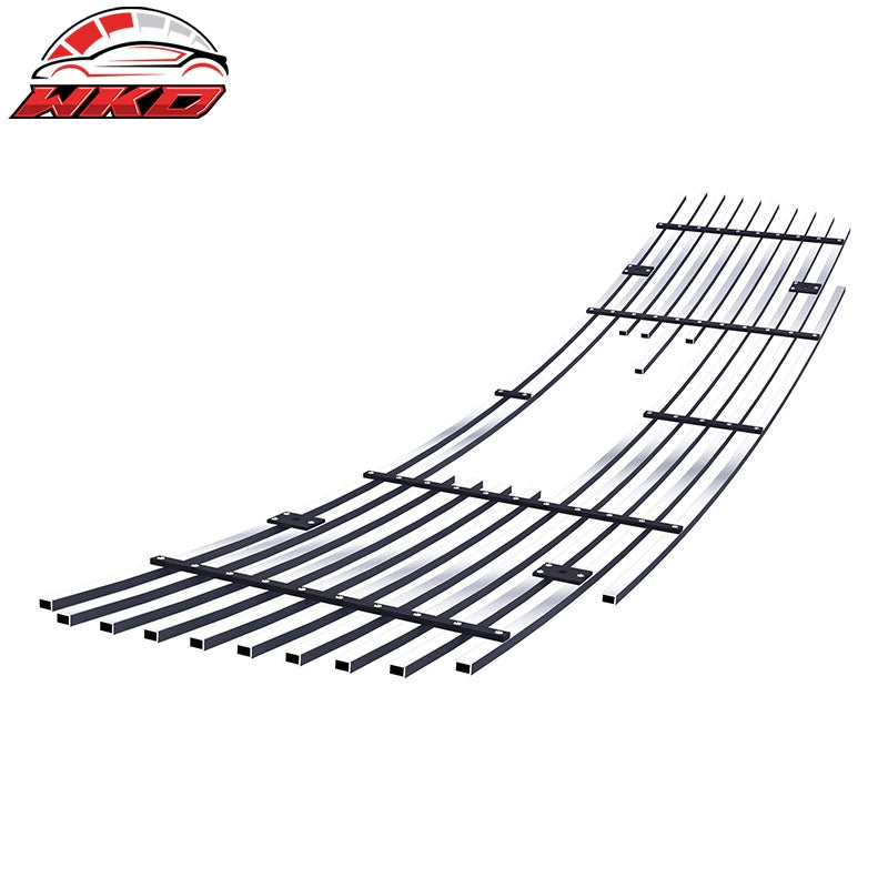 Fits 2007-2013 GMC Sierra 2500/3500 HD Front Upper Billet Grille Insert Chrome