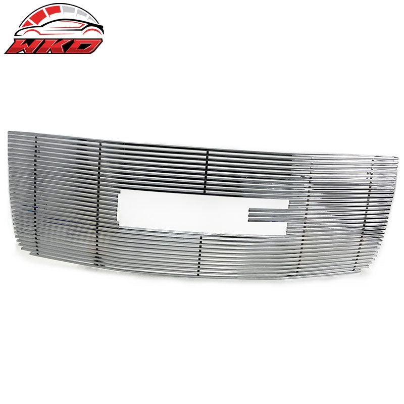 Fits 2007-2013 GMC Sierra 2500/3500 HD Front Upper Billet Grille Insert Chrome