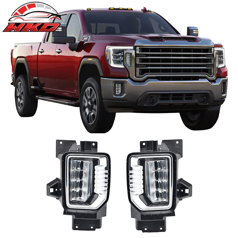 Wholesale 20-23 GMC Sierra 2500HD/3500HD Fog Lights Daytime Running Bumper LED Lamps