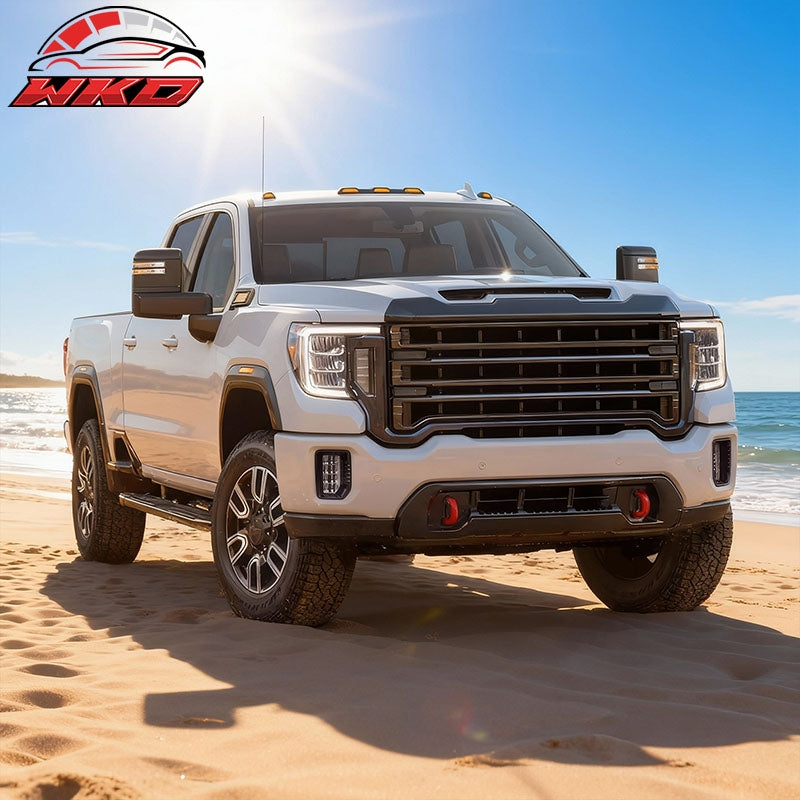Fits 20-23 GMC Sierra 2500HD/3500HD Fog Lights Daytime Running Bumper LED Lamps