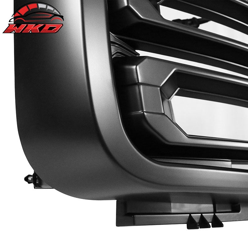 Fits 07-13 GMC Sierra 1500 Front Bumper Hood Grille Gloss Black