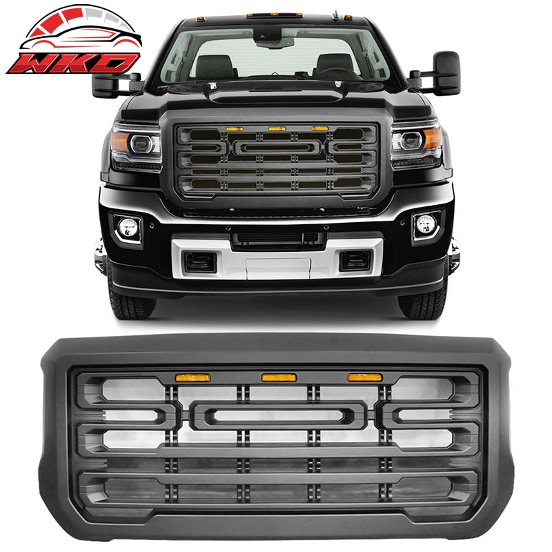 Wholesale 15-19 GMC Sierra 2500 3500 Front Bumper Grille W/Signal Light Matte Black