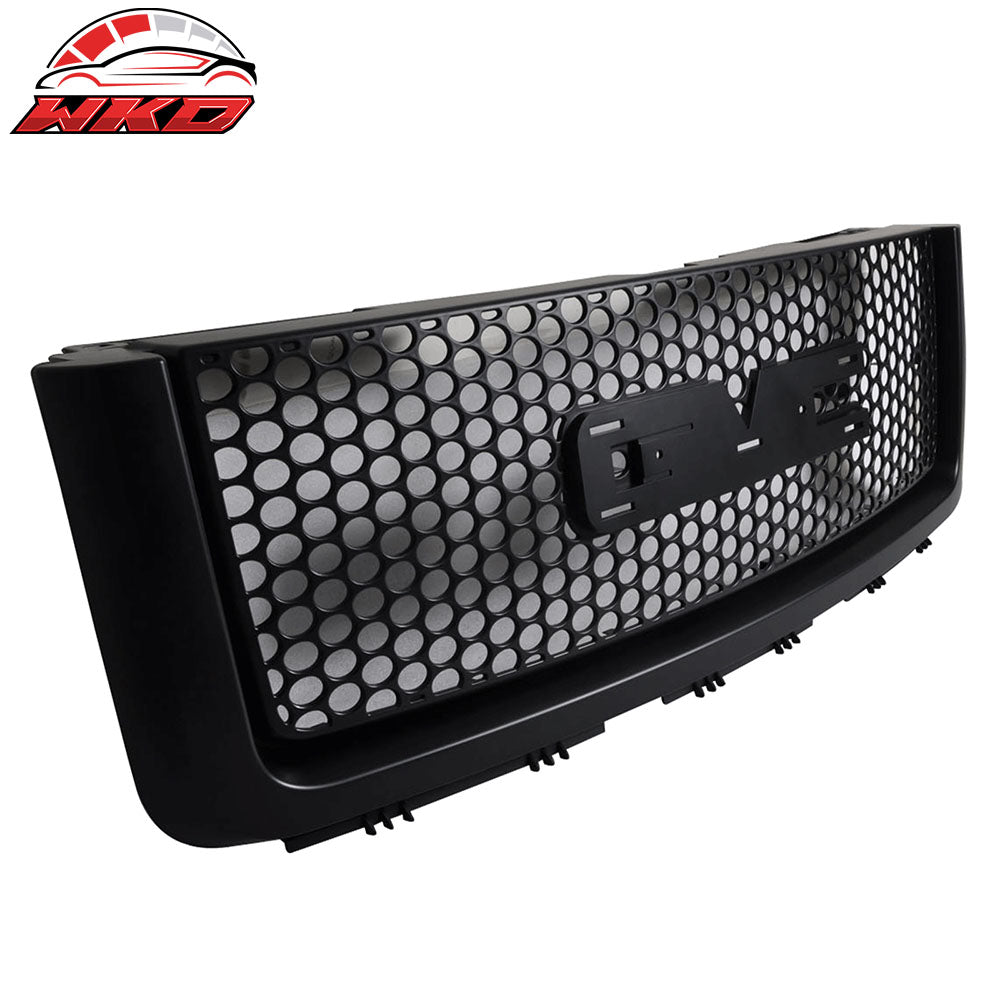 Fits 07-13 GMC Sierra 1500 2500 Light Duty Front Upper Round Hole Grille ABS
