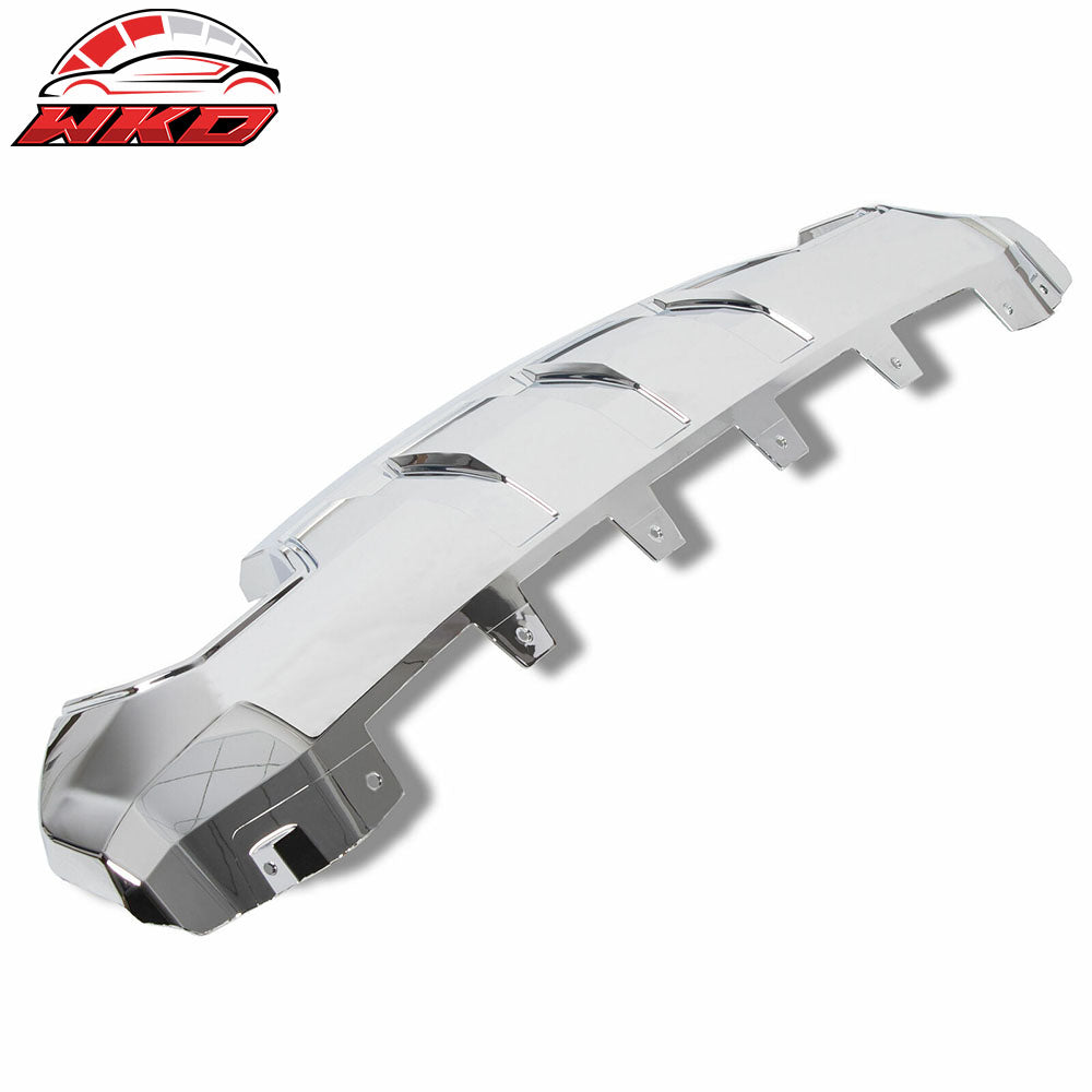 Fits 16-18 GMC Sierra 1500 Chrome Front Bumper Impact Bar Skid Plate Panel Cover