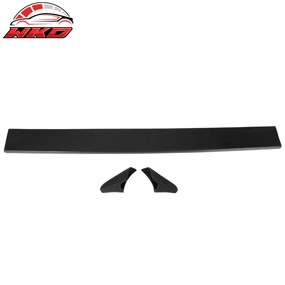 Fits 07-14 GMC Sierra SS Unpainted PU Rear Trunk Tailgate Spoiler Wing 3Pc Set