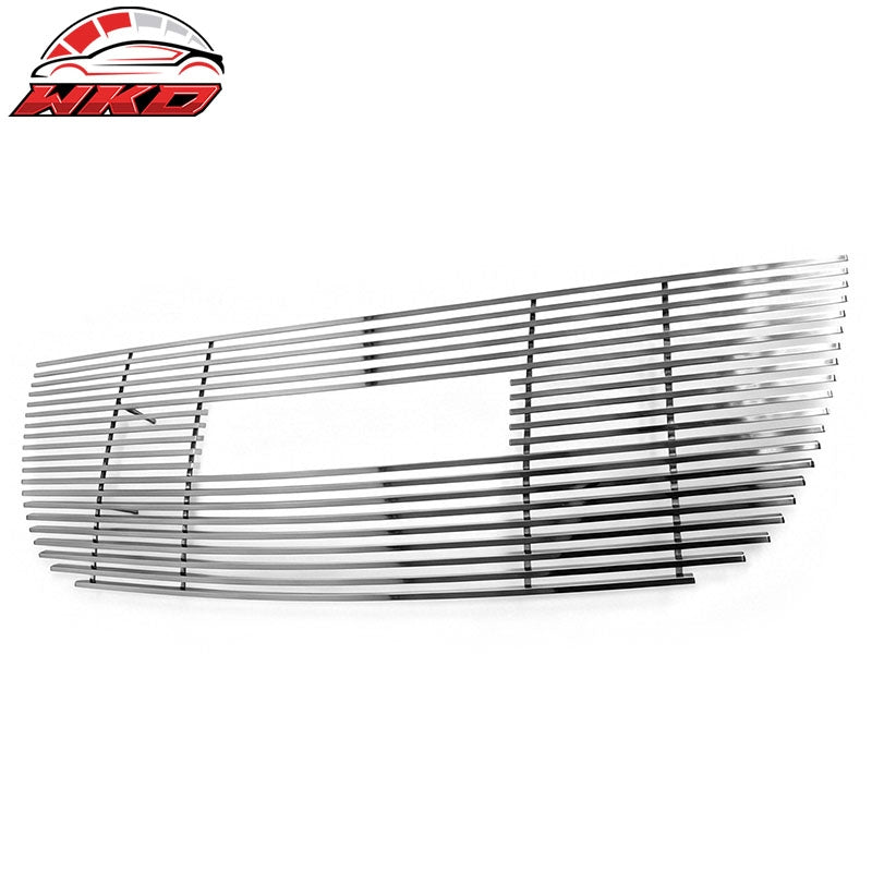 Fits 07-14 GMC Yukon XL 1500 2500 Front Bumper Upper Billet Grille Insert Chrome