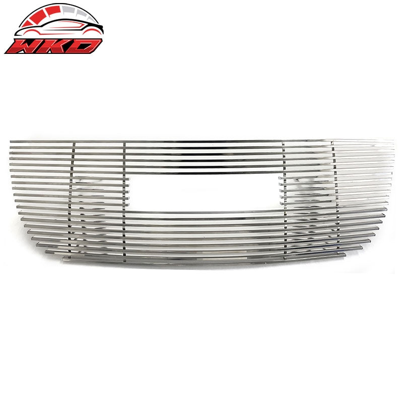 Fits 07-14 GMC Yukon XL 1500 2500 Front Bumper Upper Billet Grille Insert Chrome