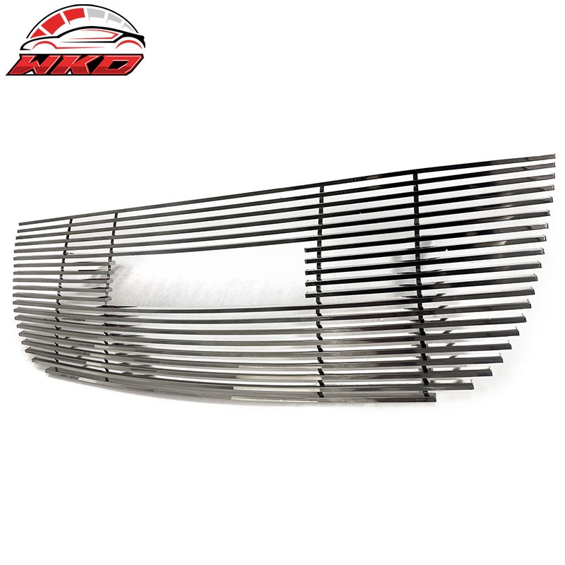 Fits 07-14 GMC Yukon XL 1500 2500 Front Bumper Upper Billet Grille Insert Chrome