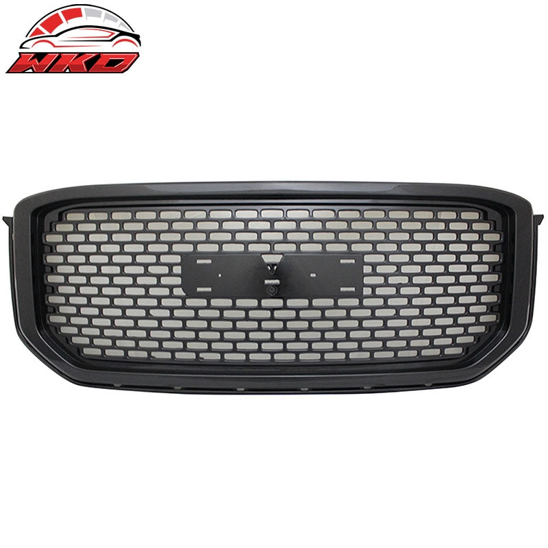 Fits 15-20 GMC Yukon XL Denali Front Upper Bumper Hood Grille Grill Black ABS