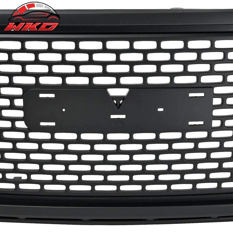 Fits 15-20 GMC Yukon XL Denali Front Upper Bumper Hood Grille Grill Black ABS
