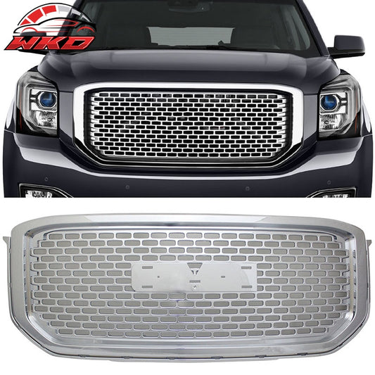 Wholesale 15-20 GMC Yukon XL Mesh Denali Style Front Bumper Grille Grill ABS Chrome
