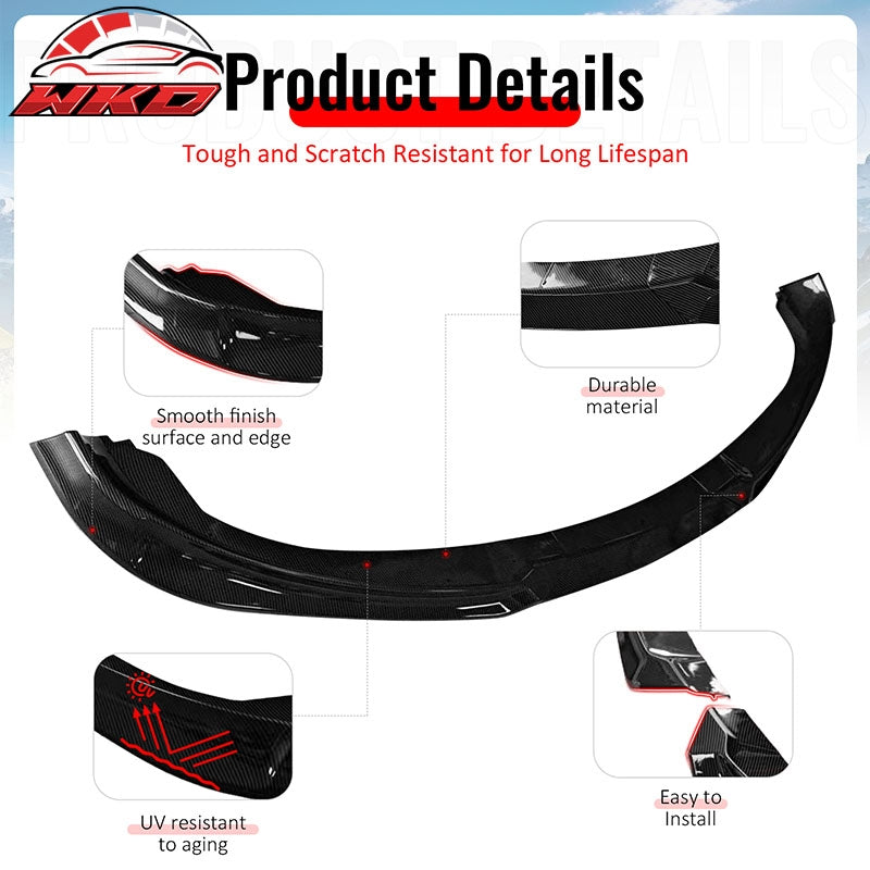 Wholesale 10-12 Genesis Coupe KS PP Front Bumper Lip Chin Spoiler Carbon Fiber Print - Wikond Auto
