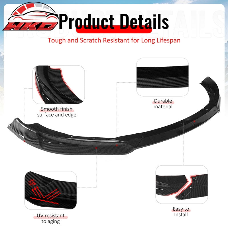Wholesale 13-16 Genesis Coupe KS PP Front Bumper Lip Chin Spoiler Carbon Fiber Print - Wikond Auto
