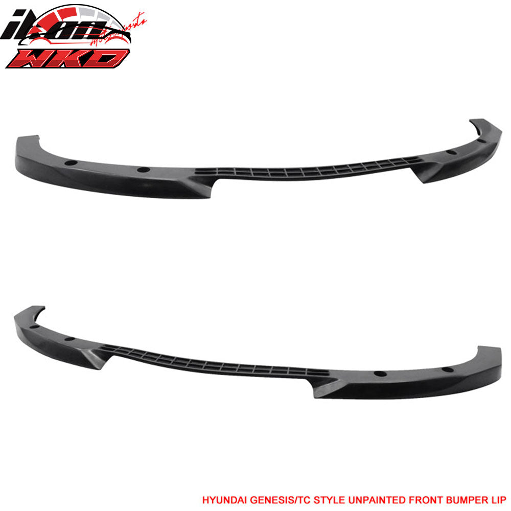 Fits 10-12 Hyundai Genesis Coupe Type C Front Bumper Lip Unpainted - PU