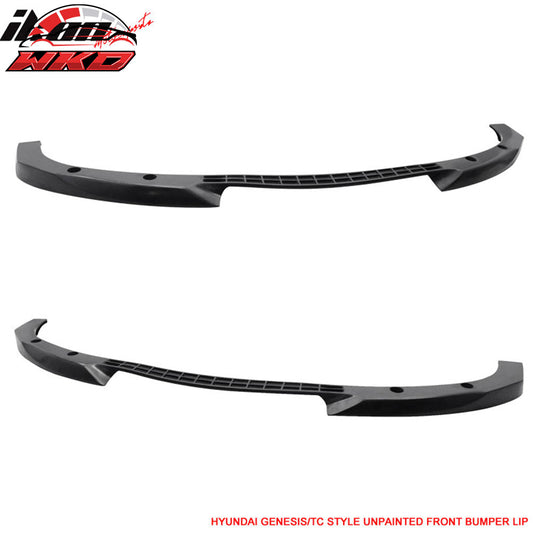 Fits 10-12 Hyundai Genesis Coupe Type C Front Bumper Lip Unpainted - PU