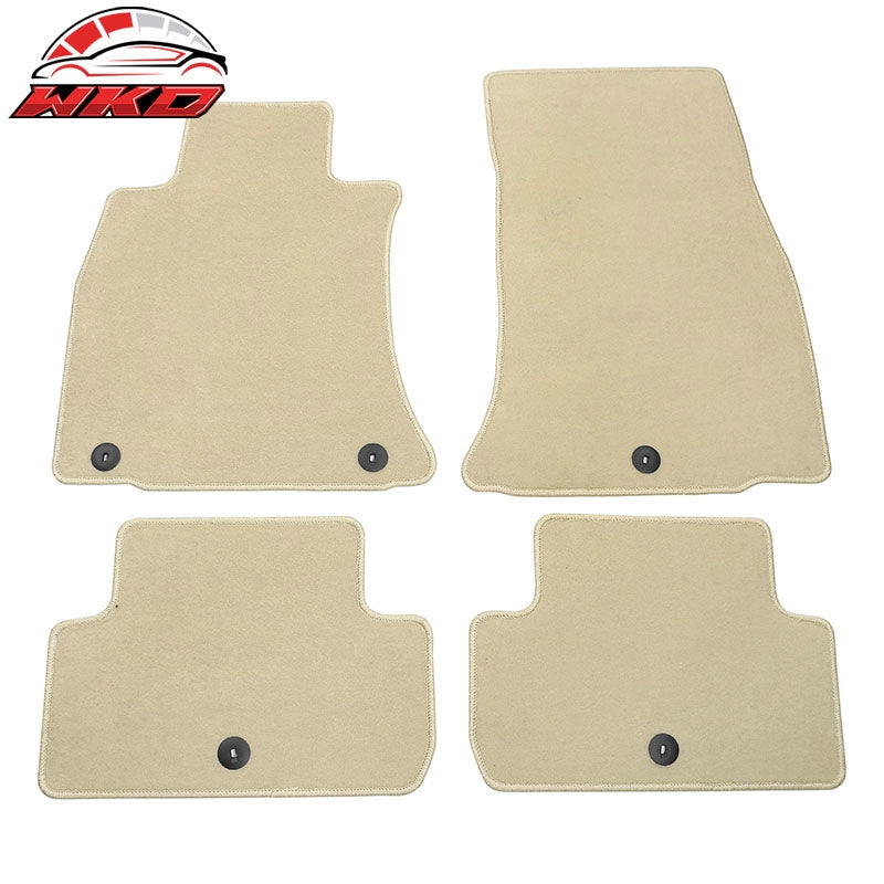 Wholesale 19-26 Genesis G70 Beige Floor Mats Front Back Row Carpets Nylon 4PC Set