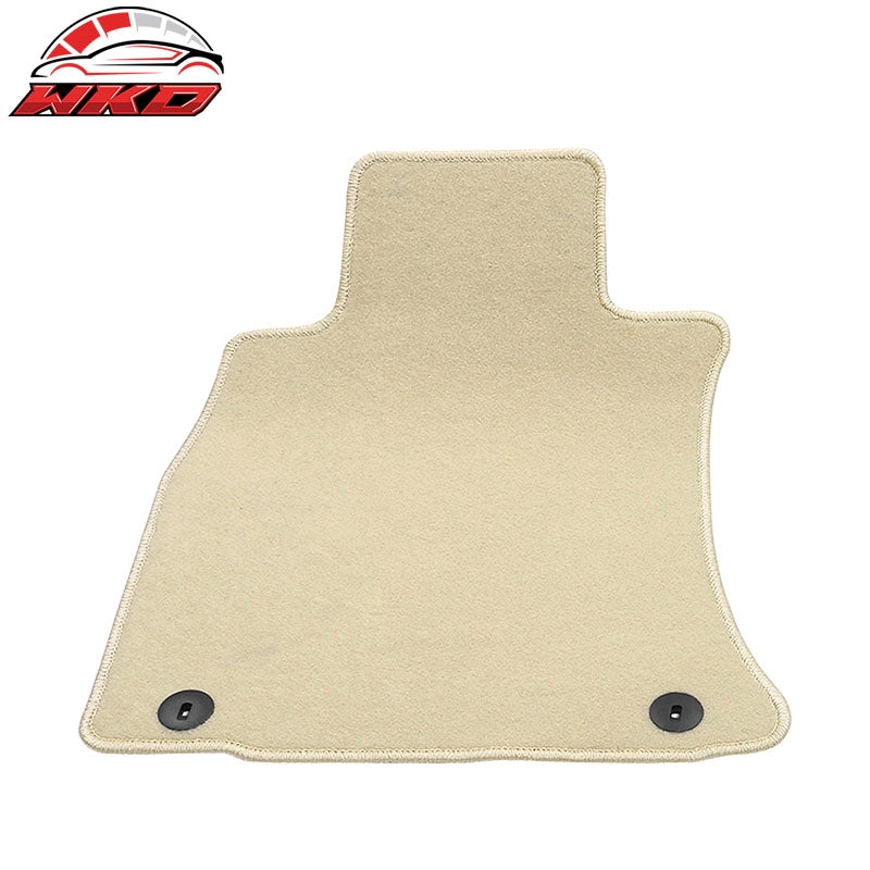 Fits 19-26 Genesis G70 Beige Floor Mats Front Back Row Carpets Nylon 4PC Set