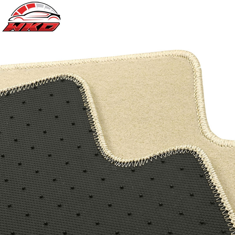 Fits 19-26 Genesis G70 Beige Floor Mats Front Back Row Carpets Nylon 4PC Set
