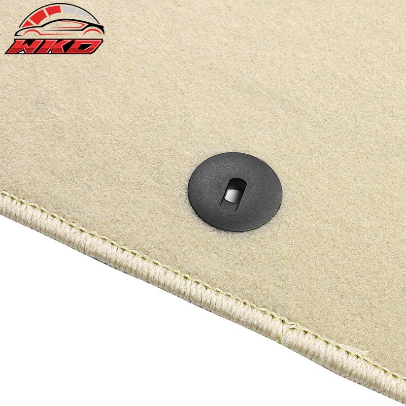 Fits 19-26 Genesis G70 Beige Floor Mats Front Back Row Carpets Nylon 4PC Set