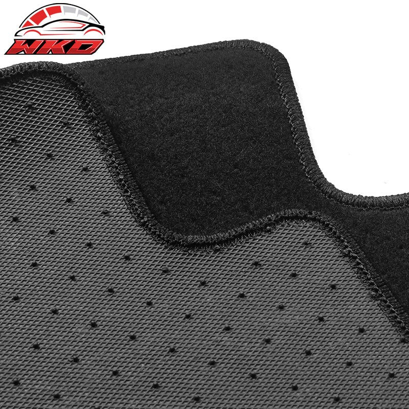 Fits 19-26 Genesis G70 Black Floor Mats Front Back Row Carpets Nylon 4PC Set