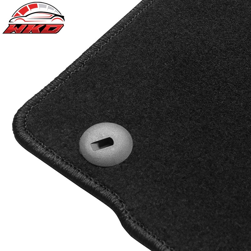 Fits 19-26 Genesis G70 Black Floor Mats Front Back Row Carpets Nylon 4PC Set