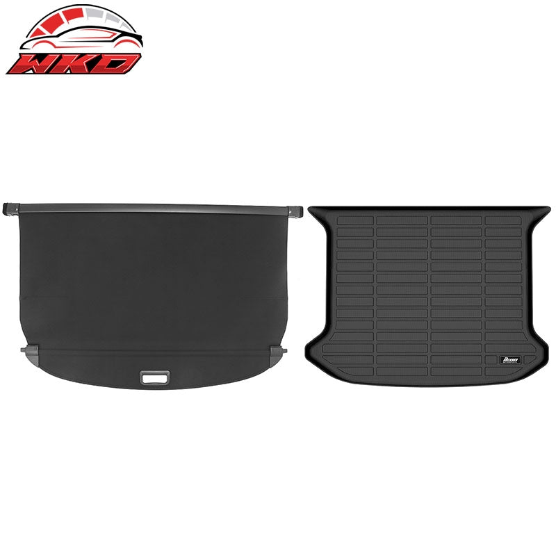 Wholesale 23-26 Genesis GV60 AWD 3D TPE Rear Trunk Mat Cargo Liner Pad + Cargo Cover