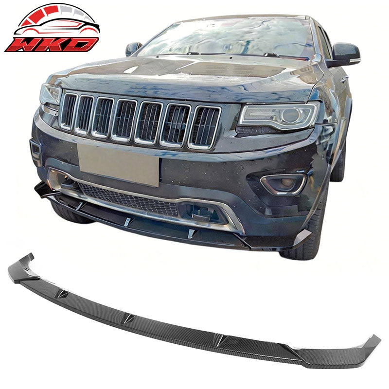 Wholesale 14-16 Grand Cherokee Base IKON Front Bumper Lip Spoiler Carbon Fiber Print