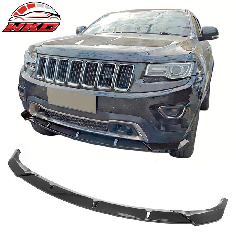 Wholesale 14-16 Grand Cherokee Base IKON PP Front Bumper Lip Chin Spoiler Gloss Black