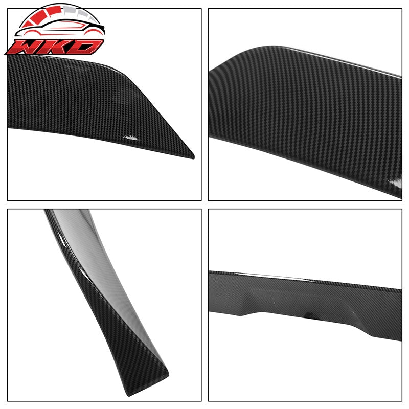 Fits 14-22 Grand Cherokee DuckBill ABS Add-on Trunk Spoiler Carbon Fiber Print
