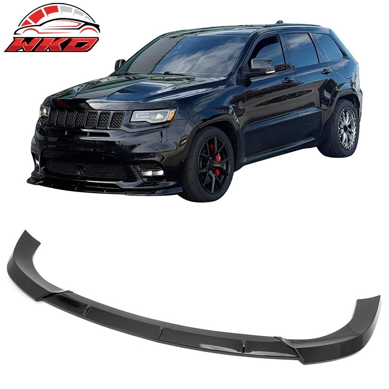 Wholesale 17-21 Grand Cherokee SRT IKON PP Front Bumper Lip Chin Spoiler Gloss Black